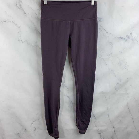 prAna Women's Purple Cinched Ankles Waist Leggings Size Small Stretch Mid Rise - Picture 8 of 10
